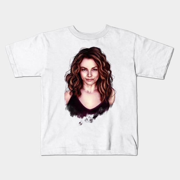 Dina Meyer - actress and... superheroine! Kids T-Shirt by micheleamadesi